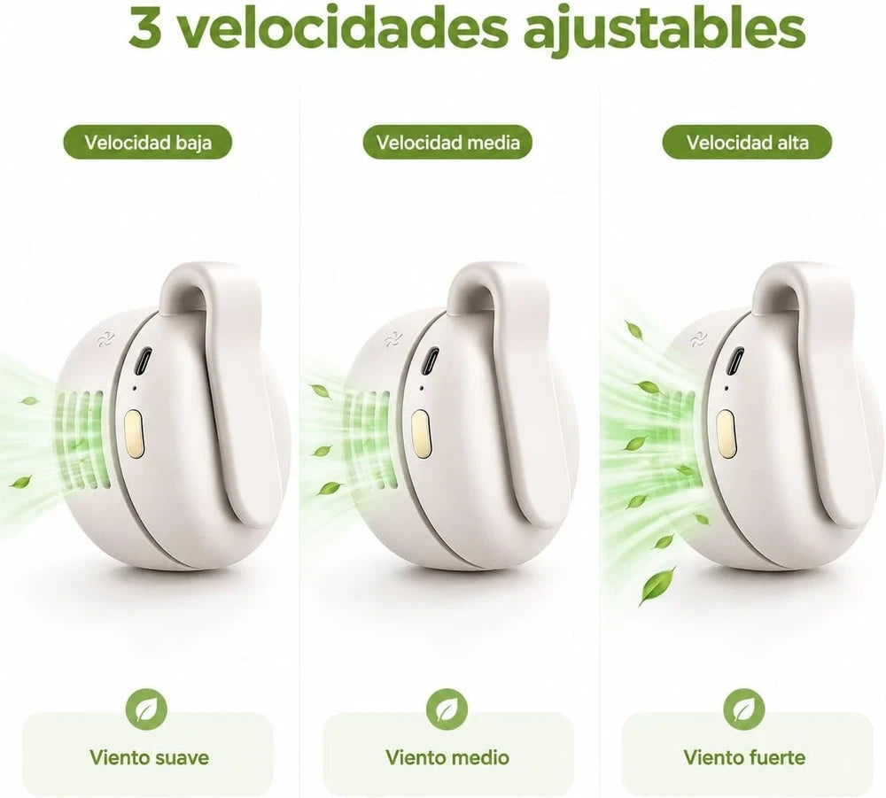 Wearable Hands-Free Clip Fan